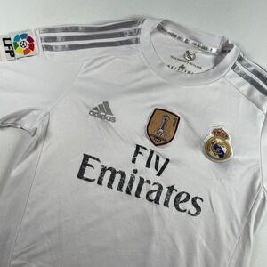 Real Madrid CF Adidas White Soccer Jersey FIFA Club World‎ Champion 2014 Jose 10